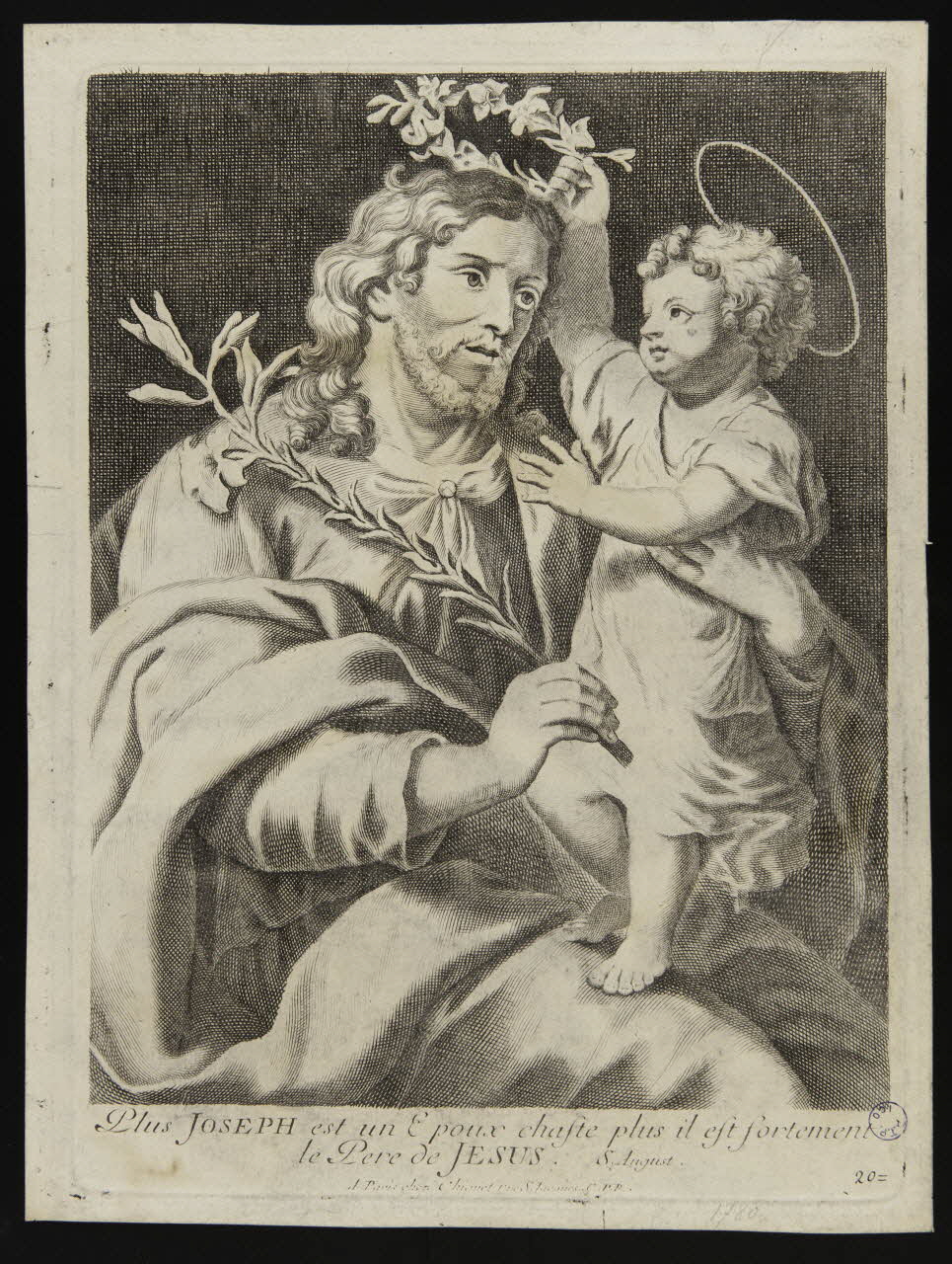 estampe Joseph et Jésus 1980.66.78 Photo