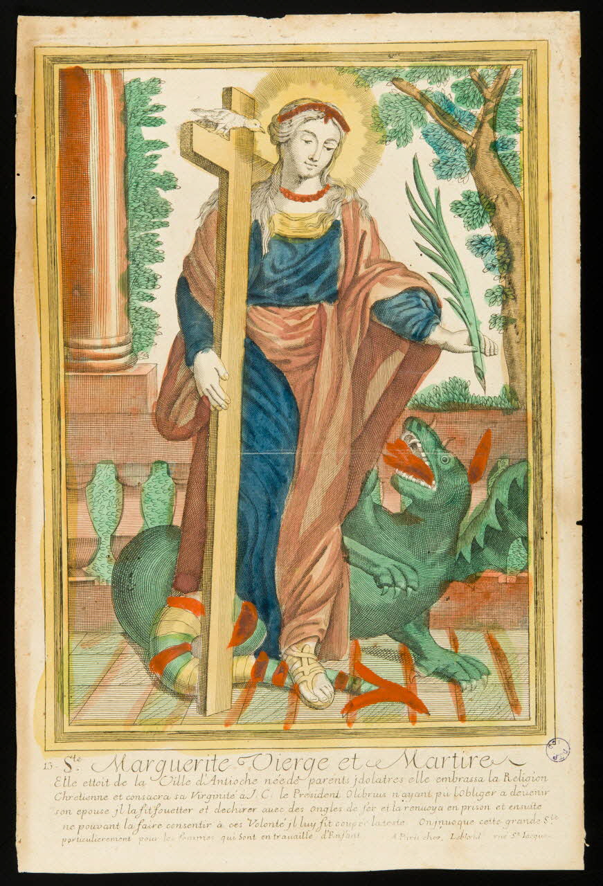 estampe Ste. Marguerite Vierge et Martire 1980.66.79 Photo