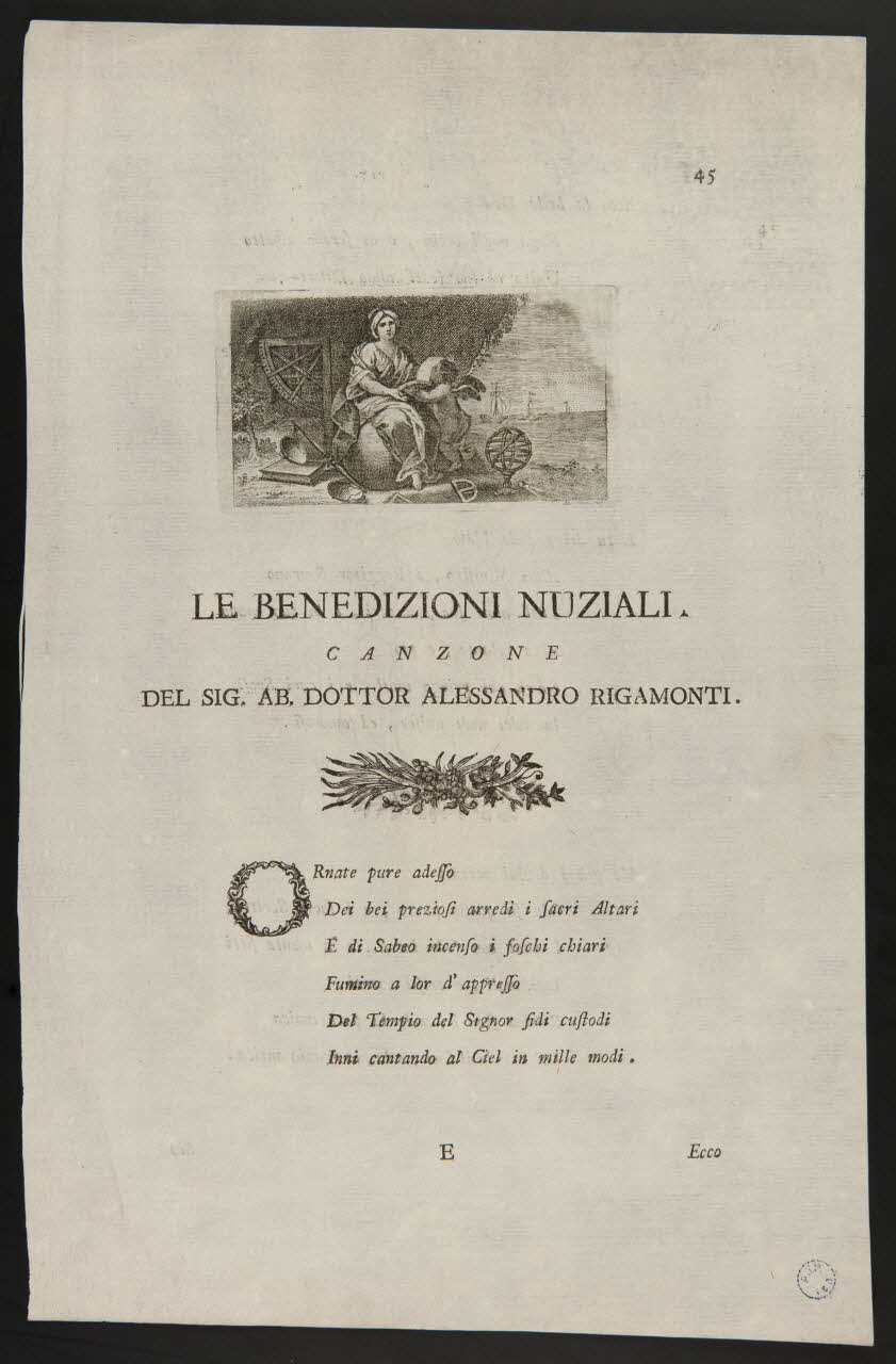 estampe LE BENEDIZIONI NUZIALI 1980.66.9 Photo