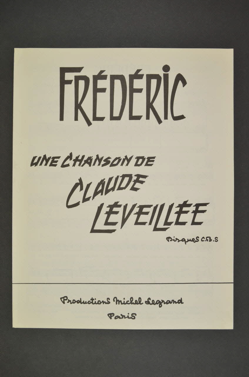 partition de musique petit format 1969.88.1006 Photo Mucem