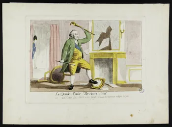 imagerie ancienne La Grande Colére de Capet L'ainé (sic) France 1789-1793 1980.72.11 Photo