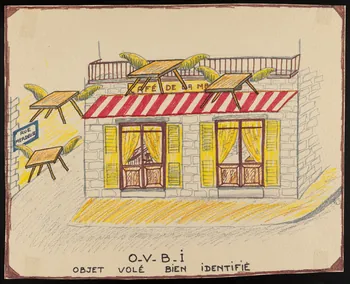dessin O.V.B.I  OBJET VOLE BIEN IDENTIFIE 1980.81.35 Photo