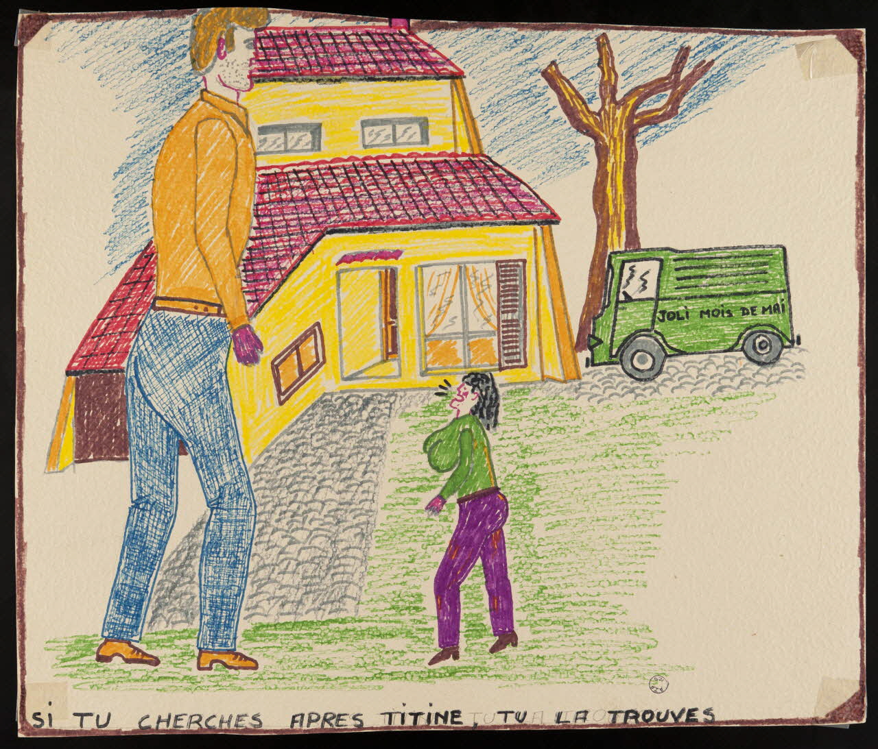 dessin SI TU CHERCHES APRES TITINE, TU LA TROUVES 1980.81.42 Photo