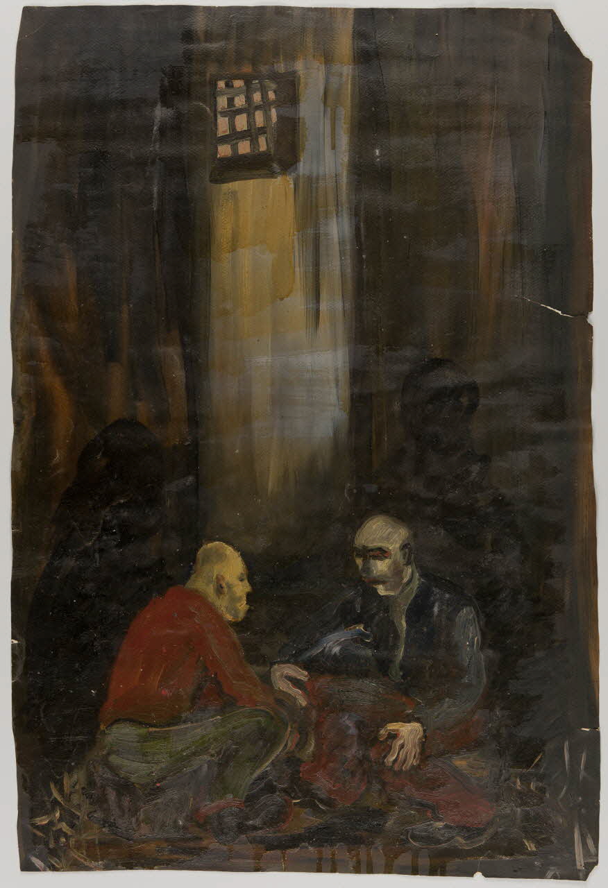 dessin Scène de prison 1980.82.1 Photo (c) Mucem