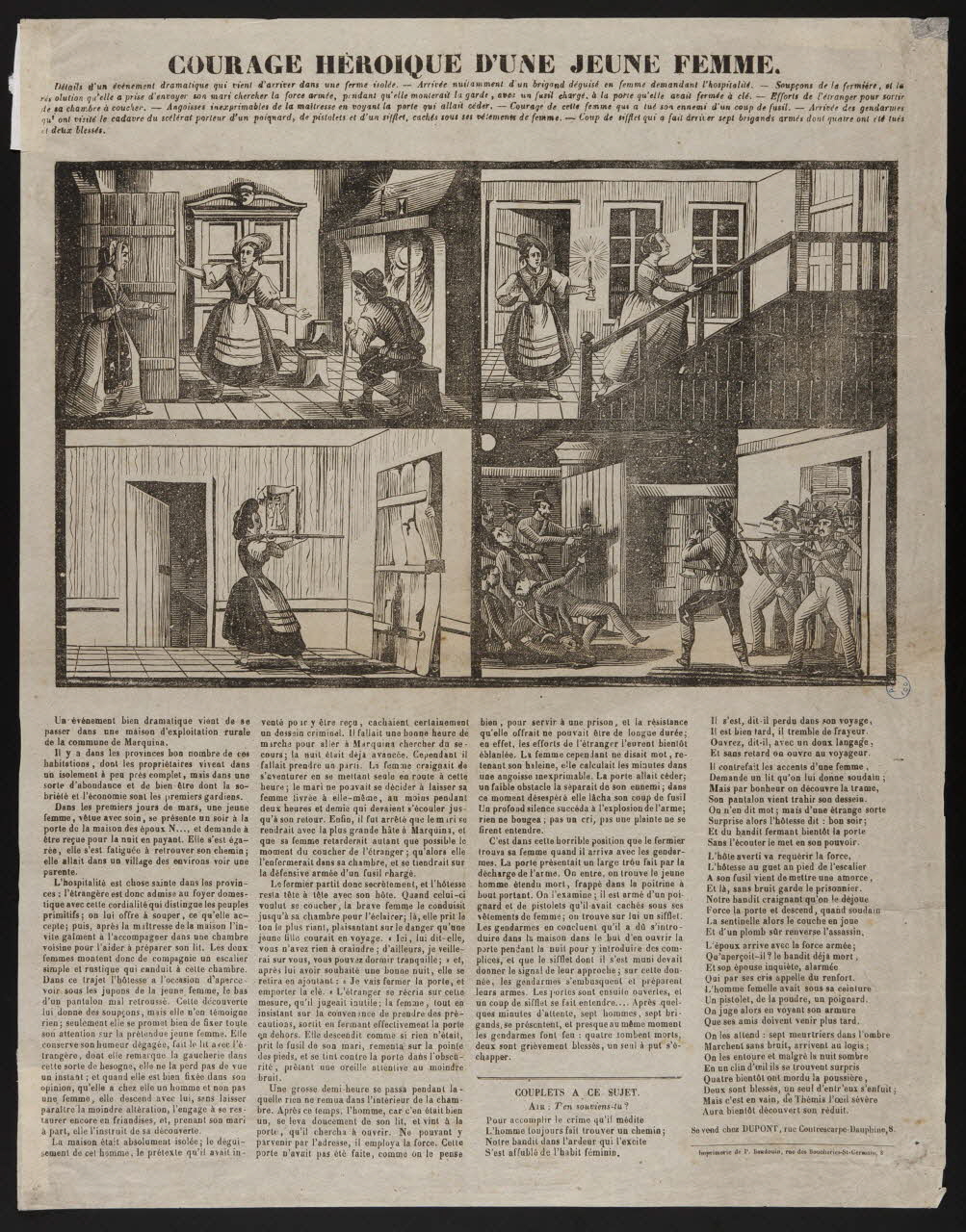 estampe COURAGE HEROIQUE D'UNE JEUNE FEMME. 1981.17.4 Photo