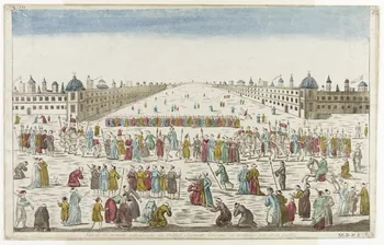 imagerie ancienne Vue de la grande Cavalcade du Grand Seigneur lorsque sa Hautesse paroit en public  a Constantinople 1981.21.51 Photo