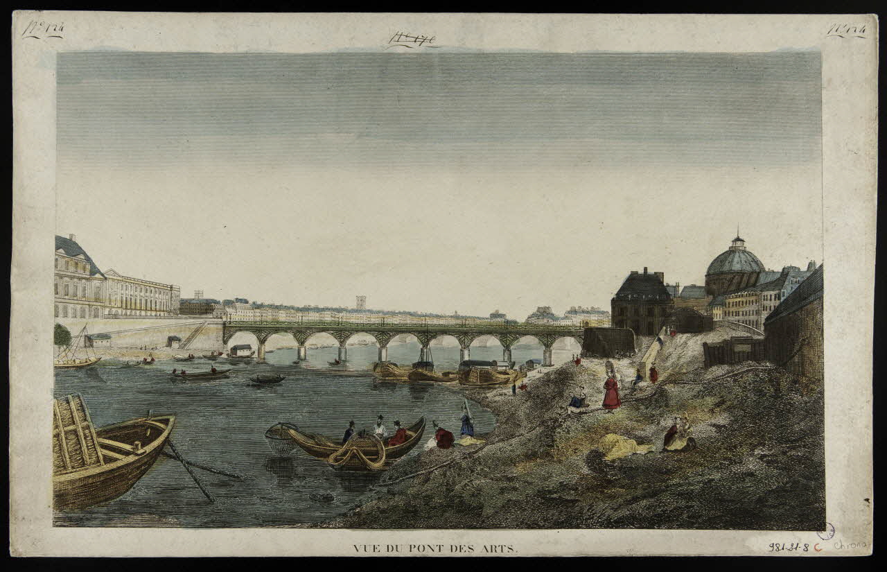 imagerie ancienne VUE DU PONT DES ARTS. 1981.21.8 Photo