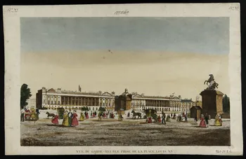 imagerie ancienne VUE DU GARDE-MEUBLE PRISE DE LA PLACE LOUIS XV. 1981.21.9 Photo
