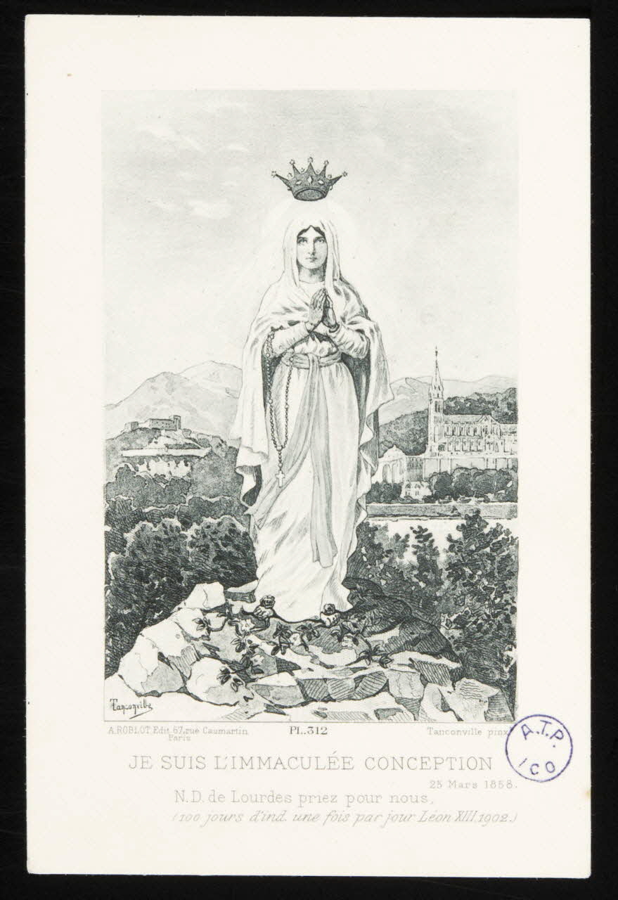 estampe JE SUIS L'IMMACULEE CONCEPTION 1981.22.19 Photo