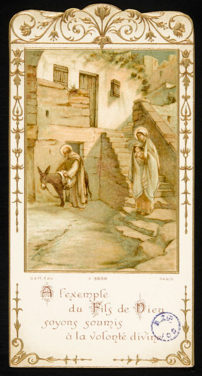 estampe A l'exemple  du Fils de Dieu  soyons soumis  à la volonté divine 1981.22.25 Photo