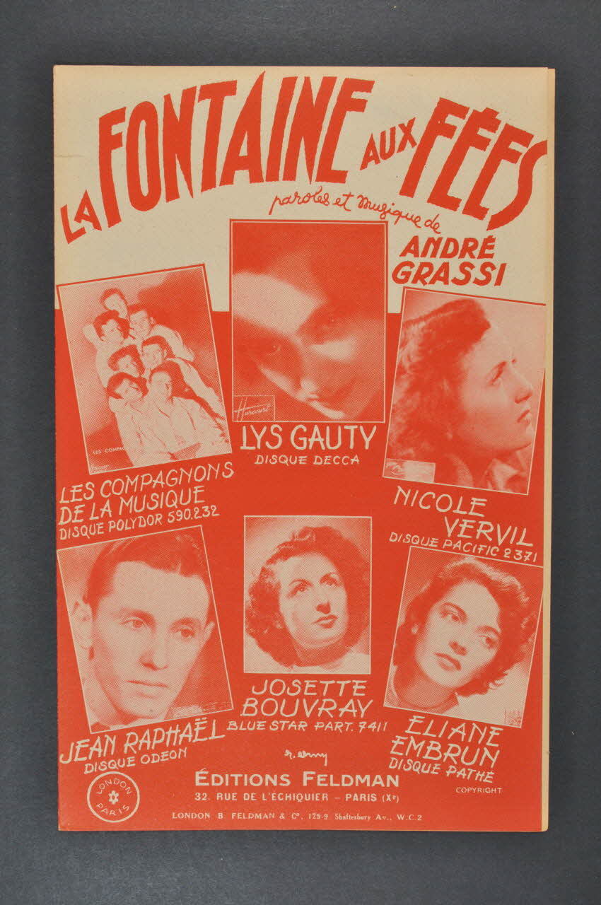 partition de musique petit format 1969.88.1014 Photo Mucem