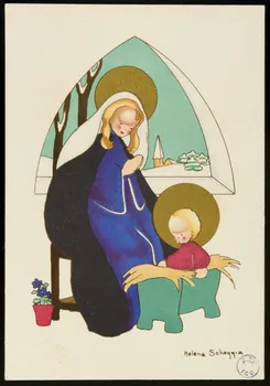 image pieuse Vierge à l'Enfant 1981.22.3  Photo