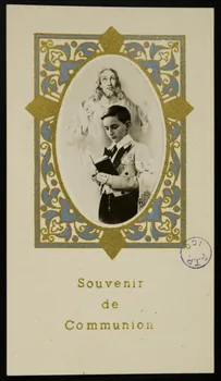image pieuse Souvenir  de  Communion 1949 1981.22.36 Photo