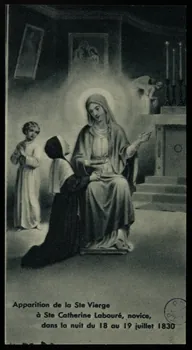 image pieuse Apparition de la Ste Vierge  à Ste Catherine Labouré, novice,  dans les nuit du 18 au 19 juillet 1830 1981.22.49 Photo