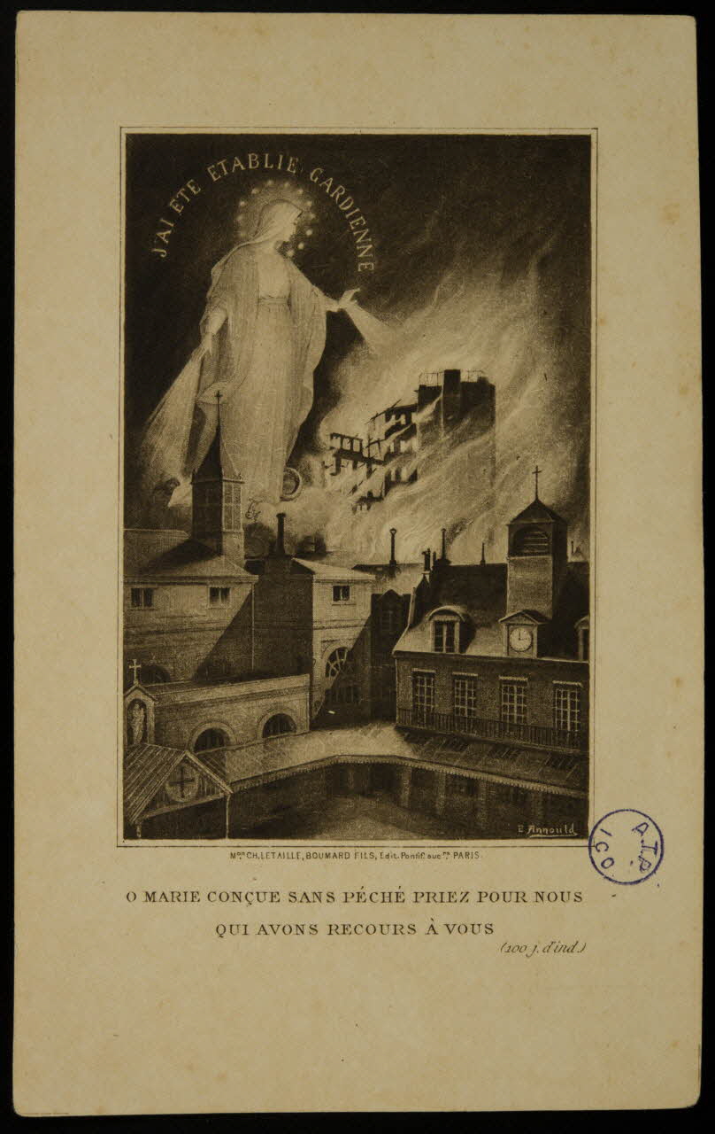 image pieuse J'AI ETE ETABLIE GARDIENNE 1981.22.54 Photo