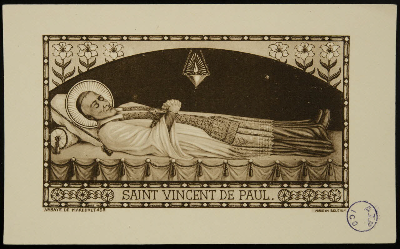 image pieuse SAINT VINCENT DE PAUL. 1981.22.59 Photo