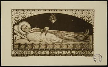 image pieuse SAINT VINCENT DE PAUL. 1981.22.59  Photo