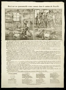 Frecon ; Marle canard Récit sur un épouvantable crime commis dans le canton de Neuville. Lyon 1840-1850 1981.32.11 Photo