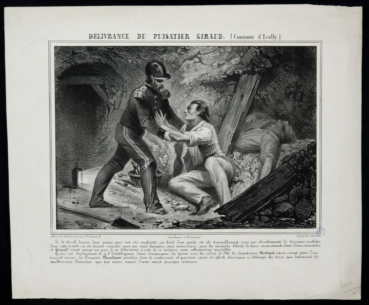estampe DELIVRANCE DU PUISATIER GIRAUD. 1981.32.12 Photo