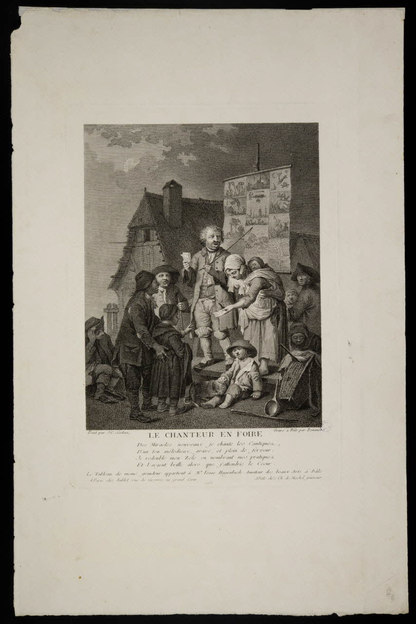 estampe LE CHANTEUR EN FOIRE 1981.49.17 Photo