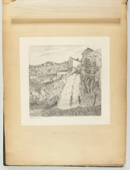 Beaunis Auguste partie d'un ensemble de dessins, album salles la source (aveiron) [sic]  d'après nature. 1855 1981.53.1.30 Photo