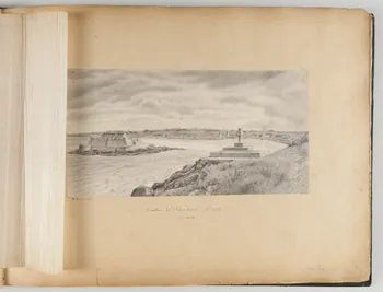 Beaunis Auguste partie d'un ensemble de dessins, album Tombeau de Châteaubriant - (St Malo)  d'après nature. 1849 1981.53.1.32 Photo