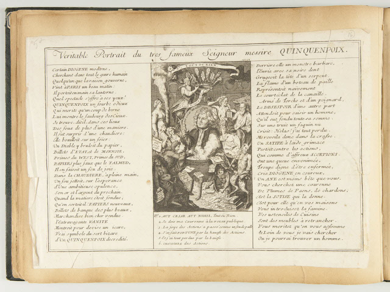 album Veritable Portrait du très fameux Seigneur messire QUINQUENPOIX. 1981.53.1.50 Photo