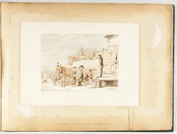 Beaunis Auguste partie d'un ensemble de dessins, album Les charlatans italiens 1900 1981.53.1.54 Photo