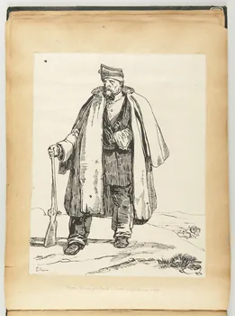 Beaunis Emile partie d'un ensemble de dessins, album Soldat blessé 1852 1981.53.1.55 Photo