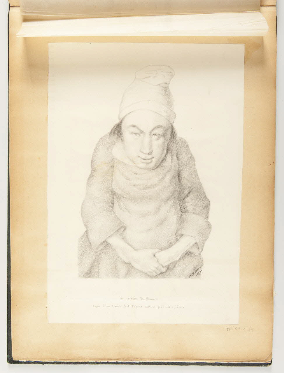 Beaunis Auguste partie d'un ensemble de dessins, album Un crétin de Rouen. 1890 1981.53.1.65 Photo