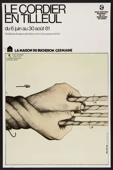 estampe LE CORDIER  EN TILLEUL  du 6 juin au 30 août 81 1981.54.10 Photo