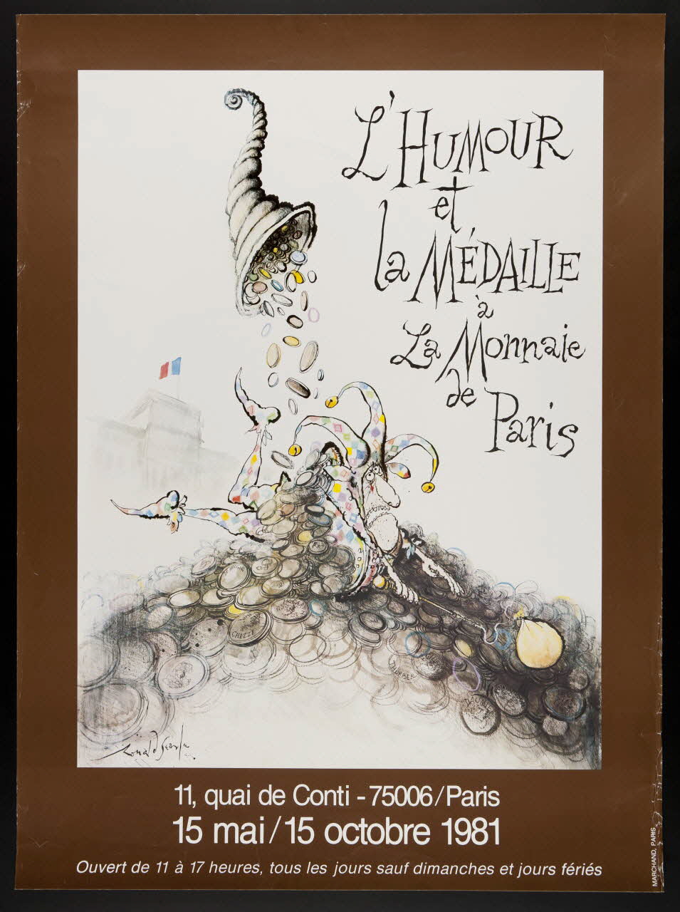 estampe L'HUMOUR  et  la MEDAILLE  à  La Monnaie  de  Paris 1981.54.14 Photo