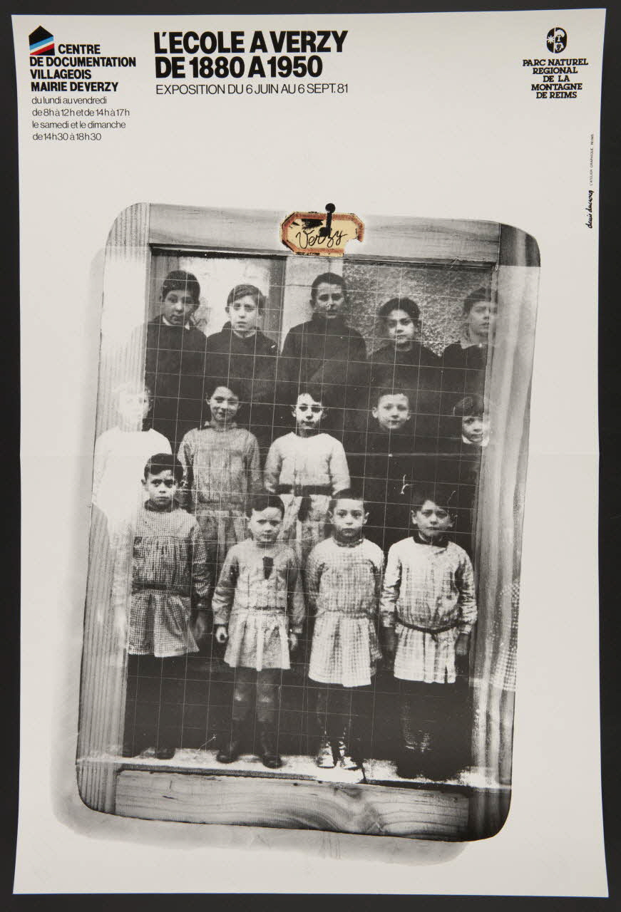 estampe L'ECOLE A VERZY  DE 1880 A 1950 1981.54.19 Photo