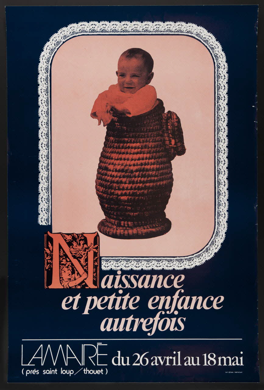 estampe Naissance  et petite enfance  autrefois  LAMAIRE du 26 avril au 18 mai 1981.54.40 Photo