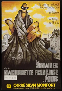 estampe les  SEMAINES  de la  MARIONNETTE FRANCAISE  à PARIS 1981.54.42  Photo