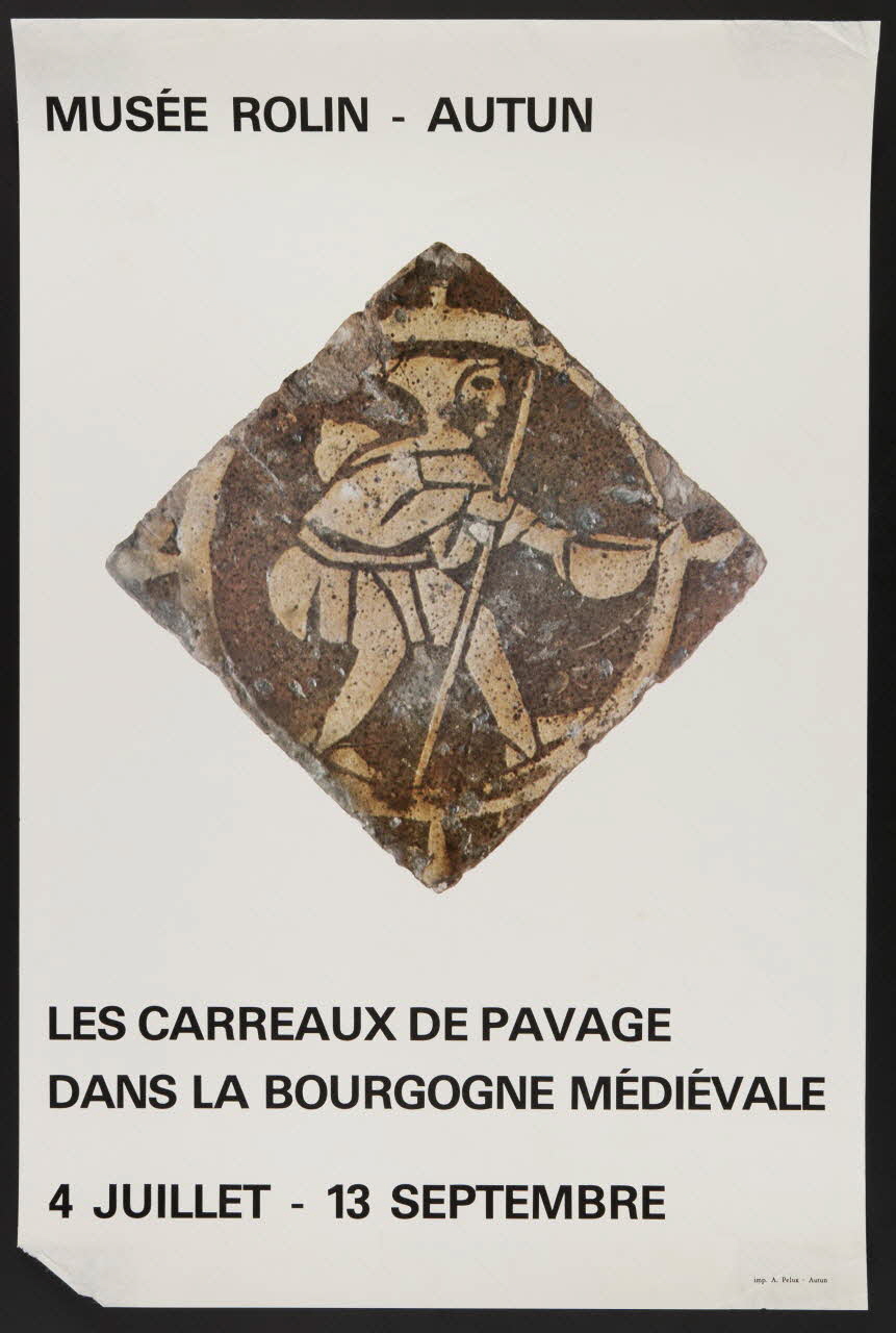 estampe LES CARREAUX DE PAVAGE  DANS LA BOURGOGNE MEDIEVALE 1981.54.46 Photo