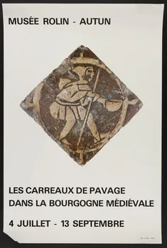 estampe LES CARREAUX DE PAVAGE  DANS LA BOURGOGNE MEDIEVALE 1981.54.46  Photo