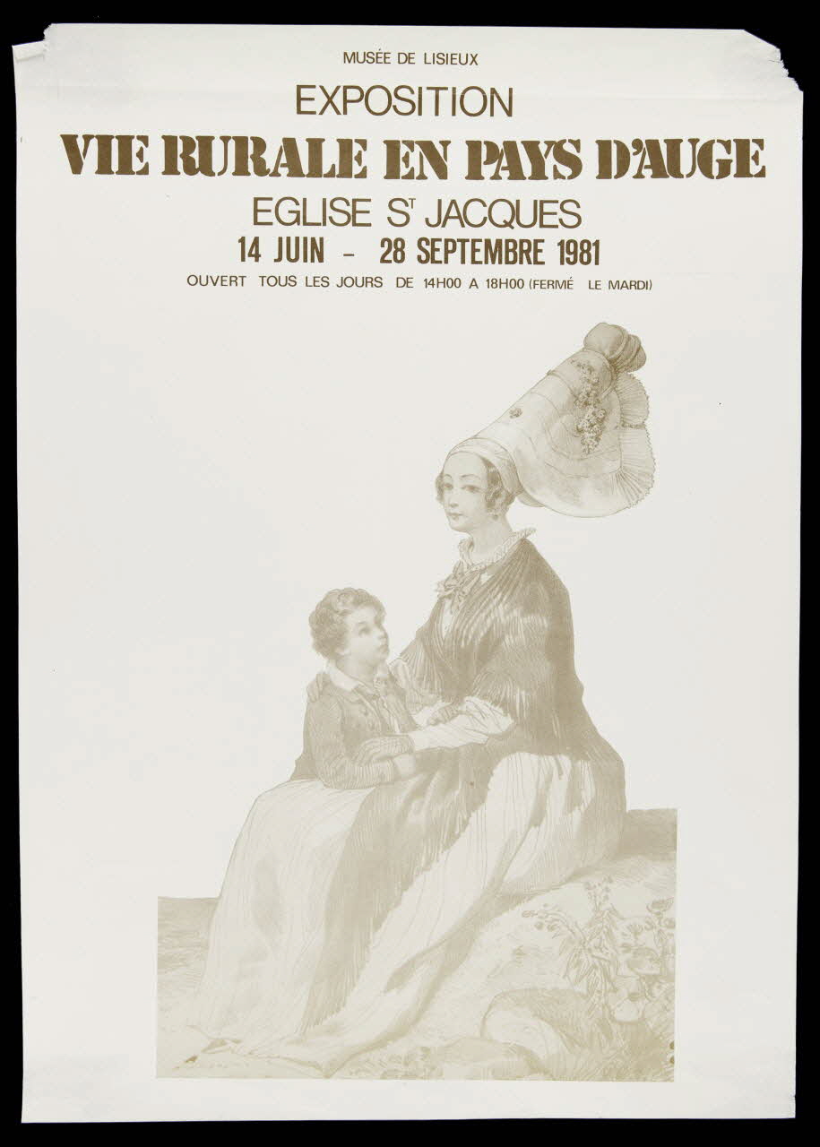 estampe MUSEE DE LISIEUX  EXPOSITION  VIE RURALE EN PAYS D'AUGE 1981.54.49 Photo