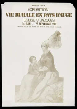 estampe MUSEE DE LISIEUX  EXPOSITION  VIE RURALE EN PAYS D'AUGE 1981.54.49 Photo
