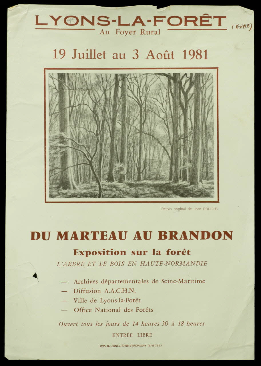 estampe DU MARTEAU AU BRANDON 1981.54.56 Photo