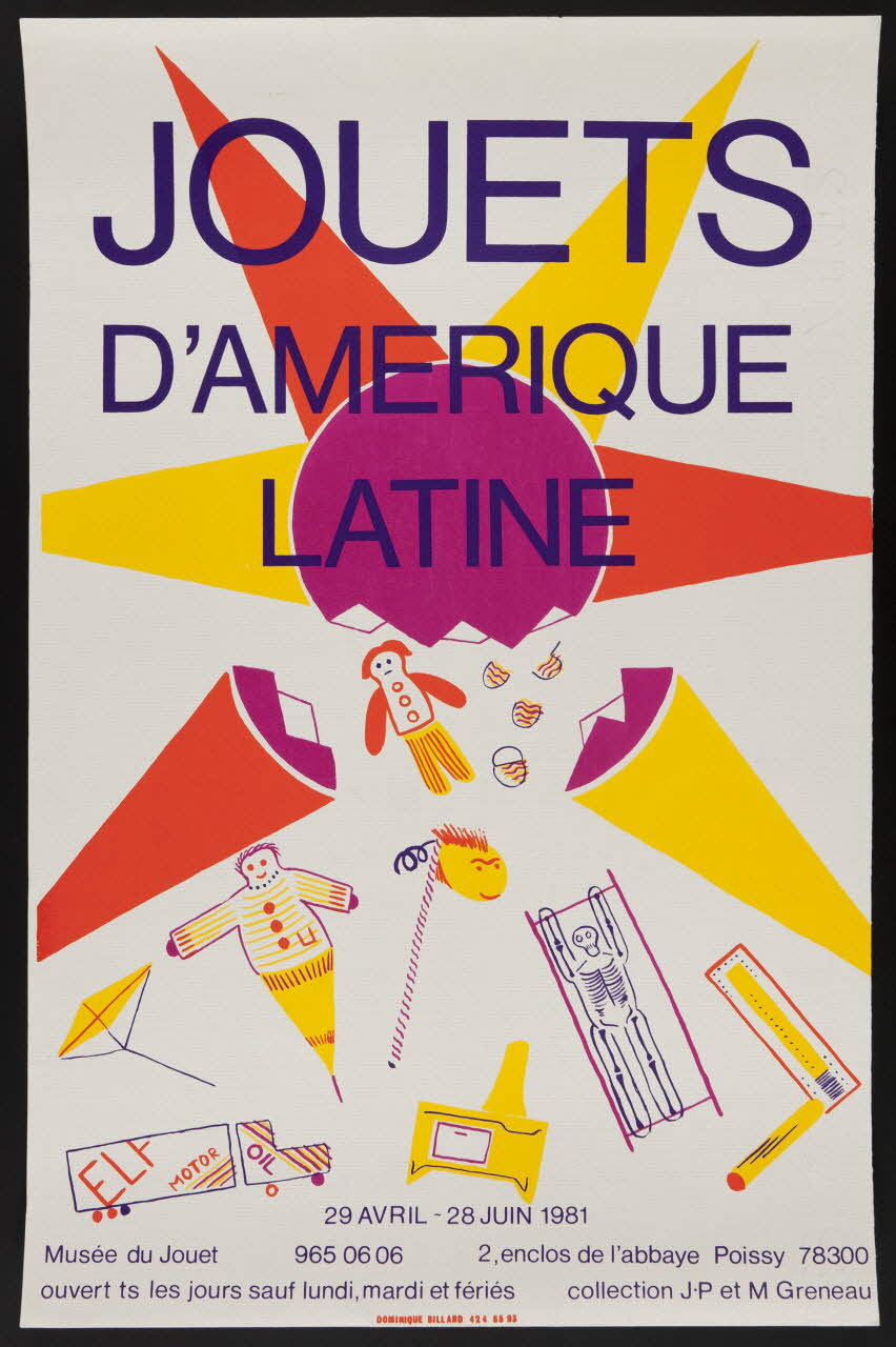 estampe JOUETS  D'AMERIQUE  LATINE  29 AVRIL - 28 JUIN 1981  Musée du Jouet 1981.54.7 Photo