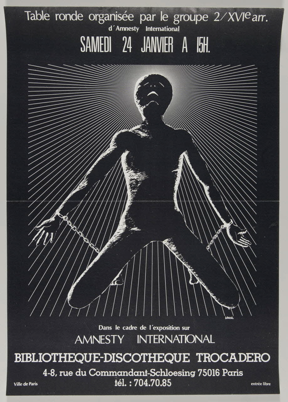 estampe Table ronde organisée par le groupe 2XVIe arr.  d'Amnesty International 1981.54.75 Photo