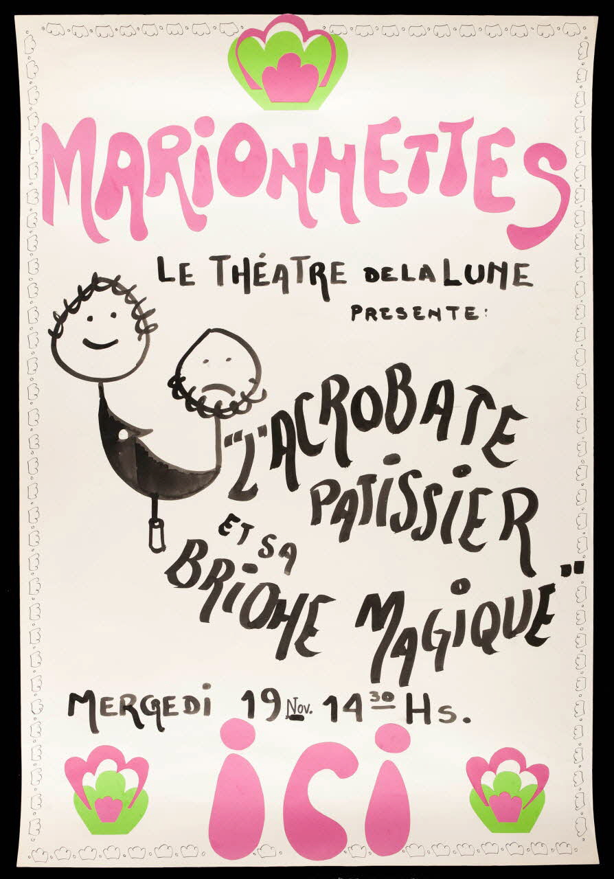 dessin MARIONNETTES  LE THEATRE DE LA LUNE 1981.54.89 Photo