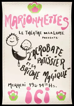 dessin MARIONNETTES  LE THEATRE DE LA LUNE 1981.54.89  Photo