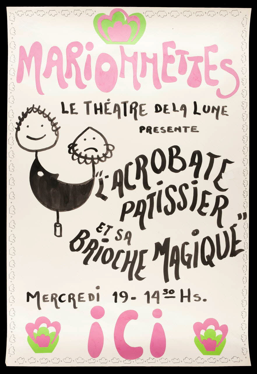dessin MARIONNETTES  LE THEATRE DE LA LUNE 1981.54.90 Photo