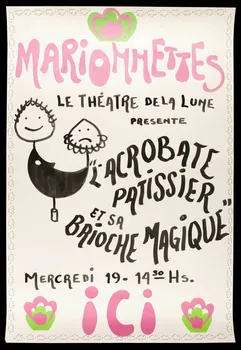 dessin MARIONNETTES  LE THEATRE DE LA LUNE 1981.54.90  Photo
