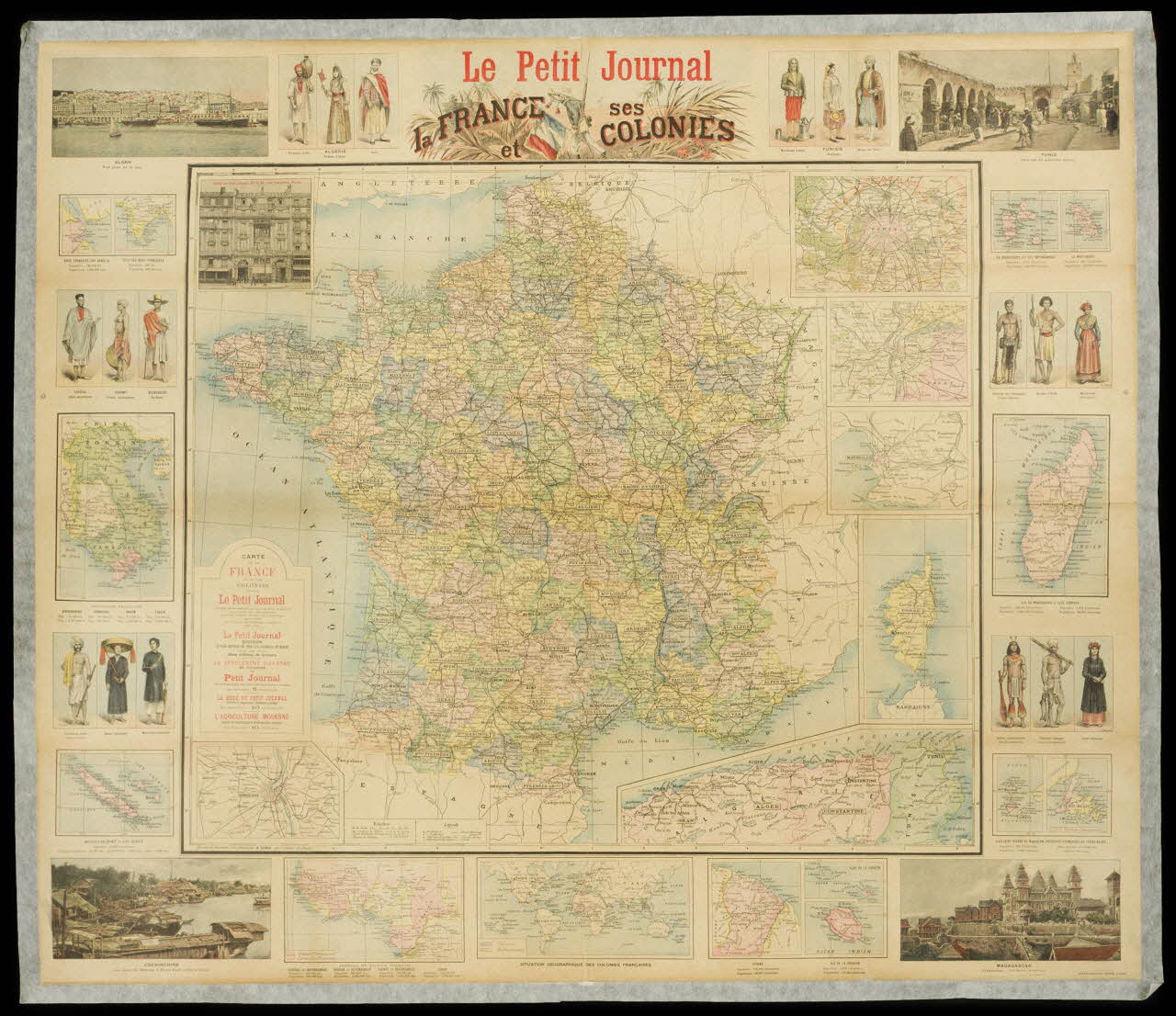 affiche Le Petit Journal  la FRANCE  et  ses  COLONIES 1982.11.116 Photo