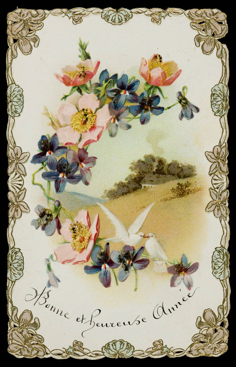 estampe Bonne et heureuse année 1982.11.13 Photo