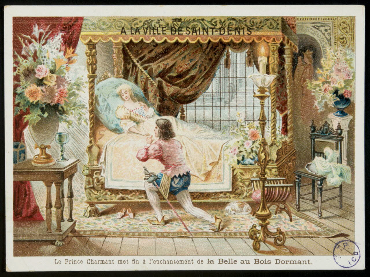 estampe Le Prince Charmant met fin à l'enchantement de la Belle au Bois Dormant. 1982.11.16 Photo