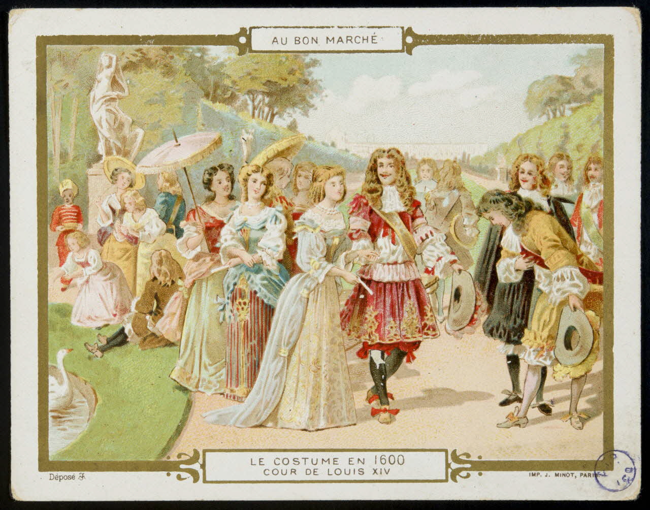 estampe LE COSTUME EN 1600  COUR DE LOUIS XIV 1982.11.19 Photo